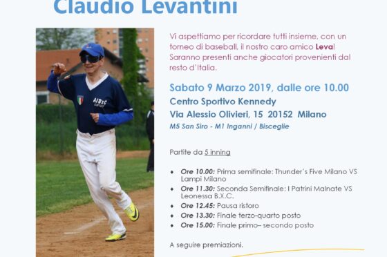 MEMORIAL CLAUDIO LEVANTINI